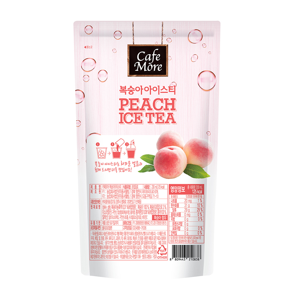 카페모어] 복숭아아이스티 (230ml*50개입)