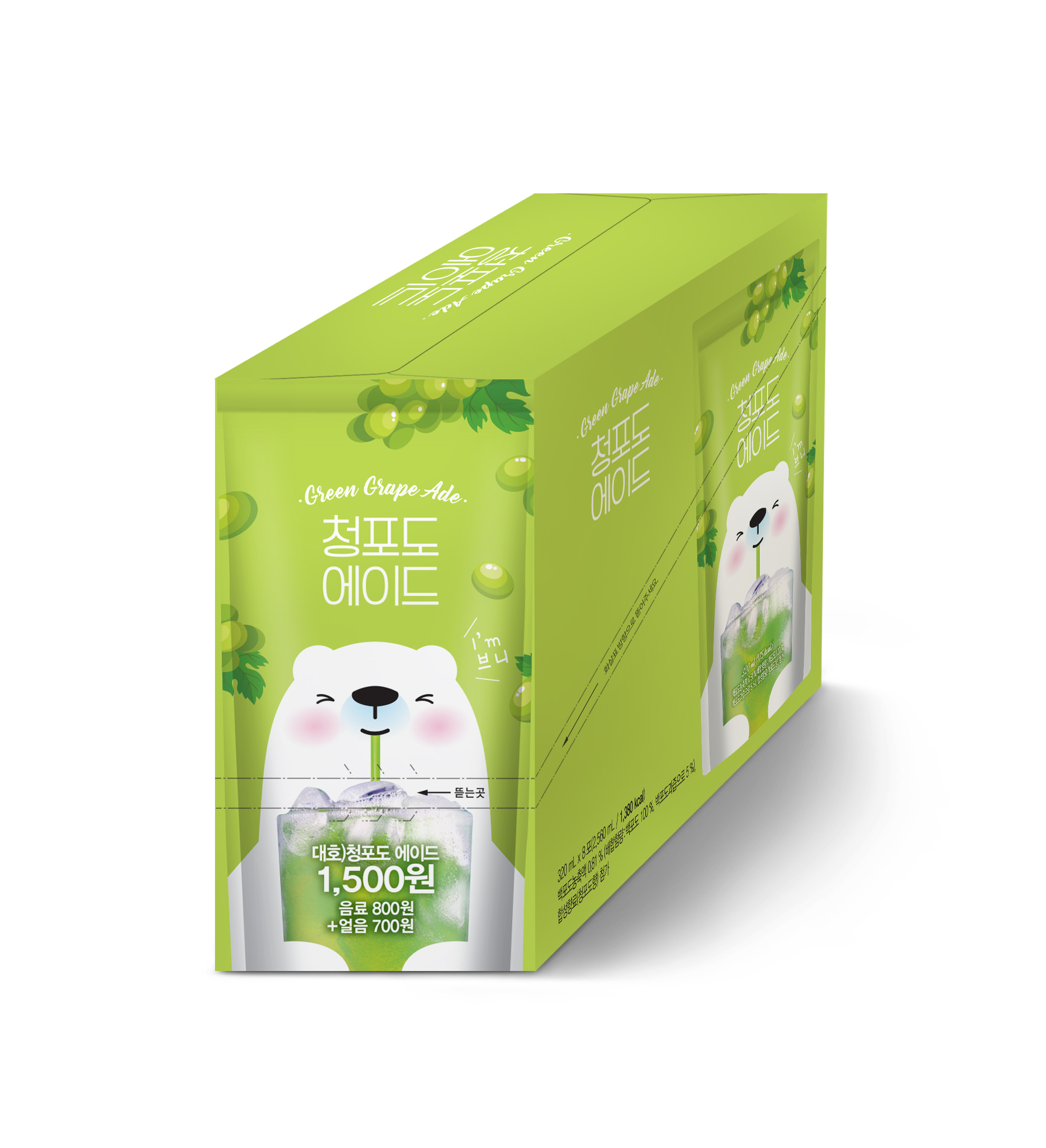 청포도 에이드 (320ml * 40개입)